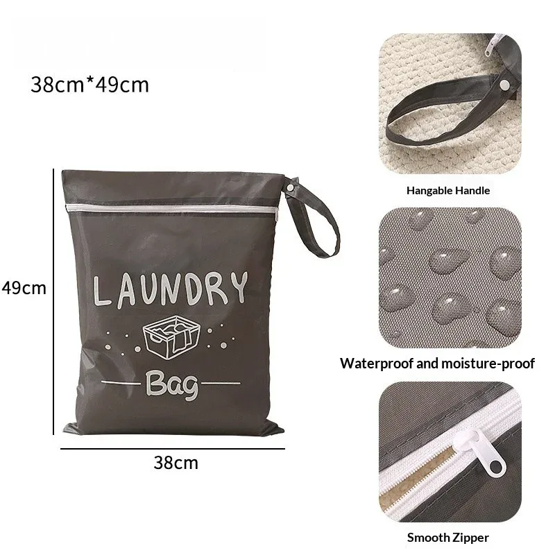 sacs de rangement étanches avec fermeture éclair, sacs de voyage portables pour vêtements sales, grande capacité, sacs organisateurs pour la natation, le fitness et la plage