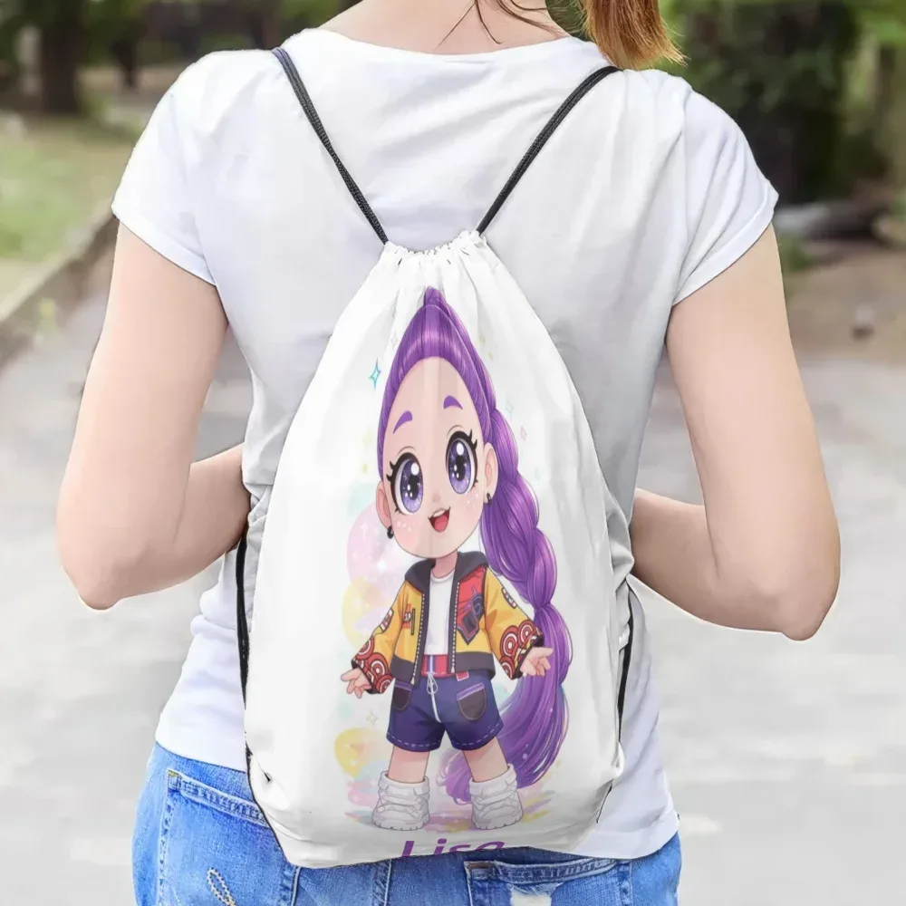 sac à dos personnalisé avec cordon de serrage, sac de sport avec nom personnalisé, sac de voyage léger, sac à bandoulière, sac de rangement quotidien, sac cadeau, 3 tailles