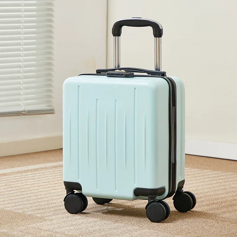 valise de voyage unisexe à roulettes pc, 14 pouces, haute qualité, à la mode, abs, mini valise d'embarquement, petite main, lu