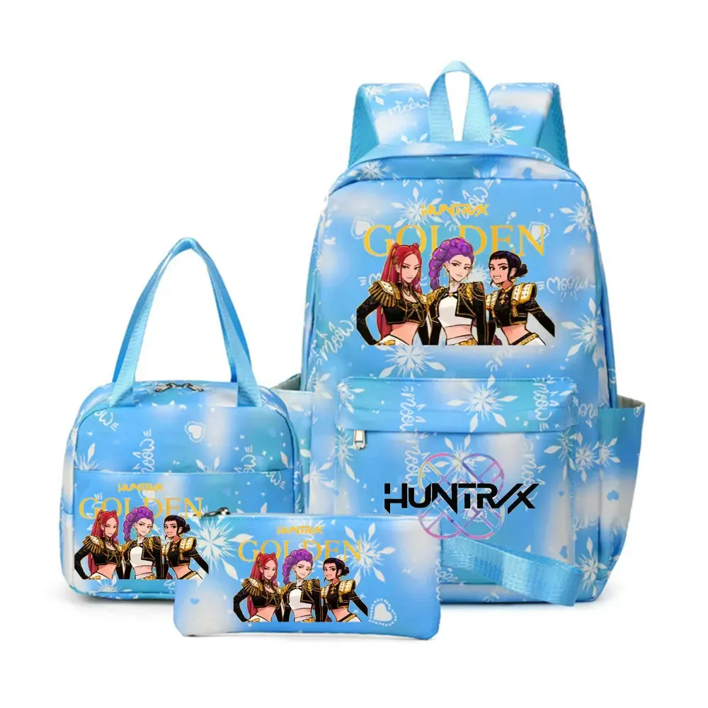 sacs d'école imprimés kpop demon hunters pour enfants, sacs à dos pour ordinateur portable pour adolescentes et garçons, sacs de voyage pour femmes