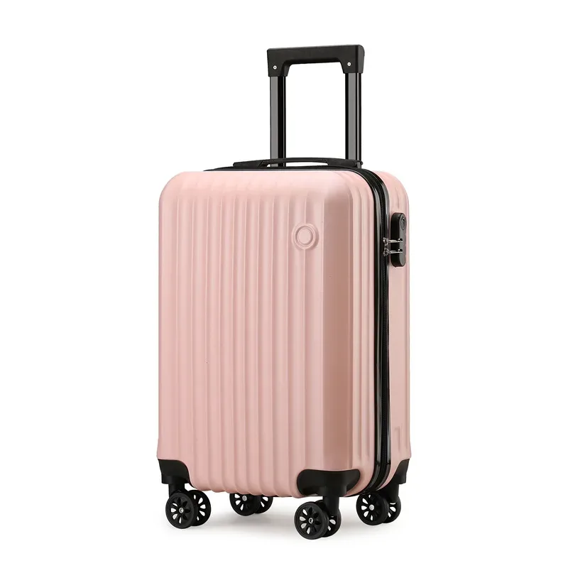 1 pièce, valise à bagages de 20 pouces, boîtier de chariot, serrure à combinaison, roues universelles, matériau de coque rigide pc, rangement en couches