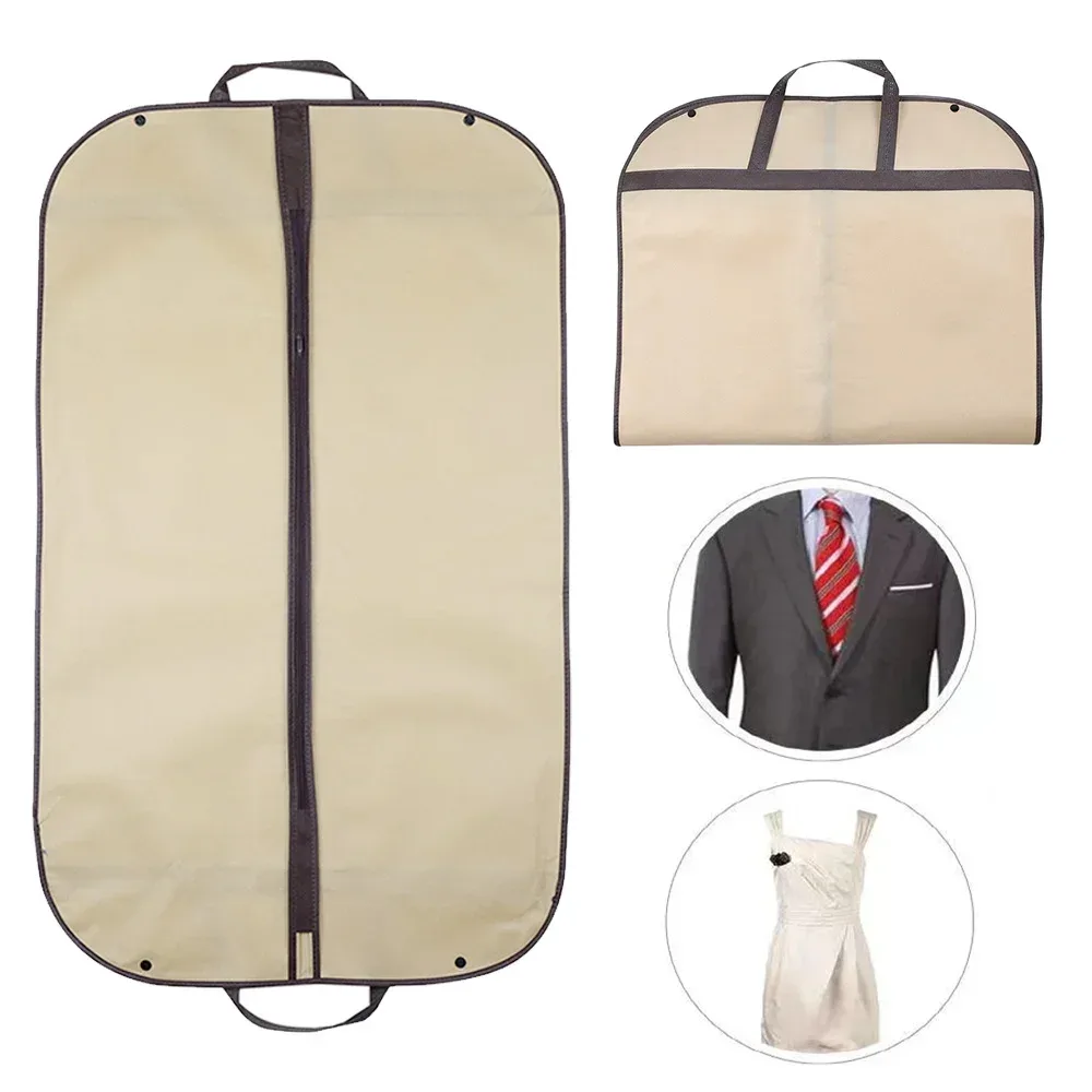 sac de protection de vêtement anti-poussière, housse de vêtements entièrement fermée avec fermeture éclair, sacs à vêtements suspendus, sac de rangement de vêtements durable