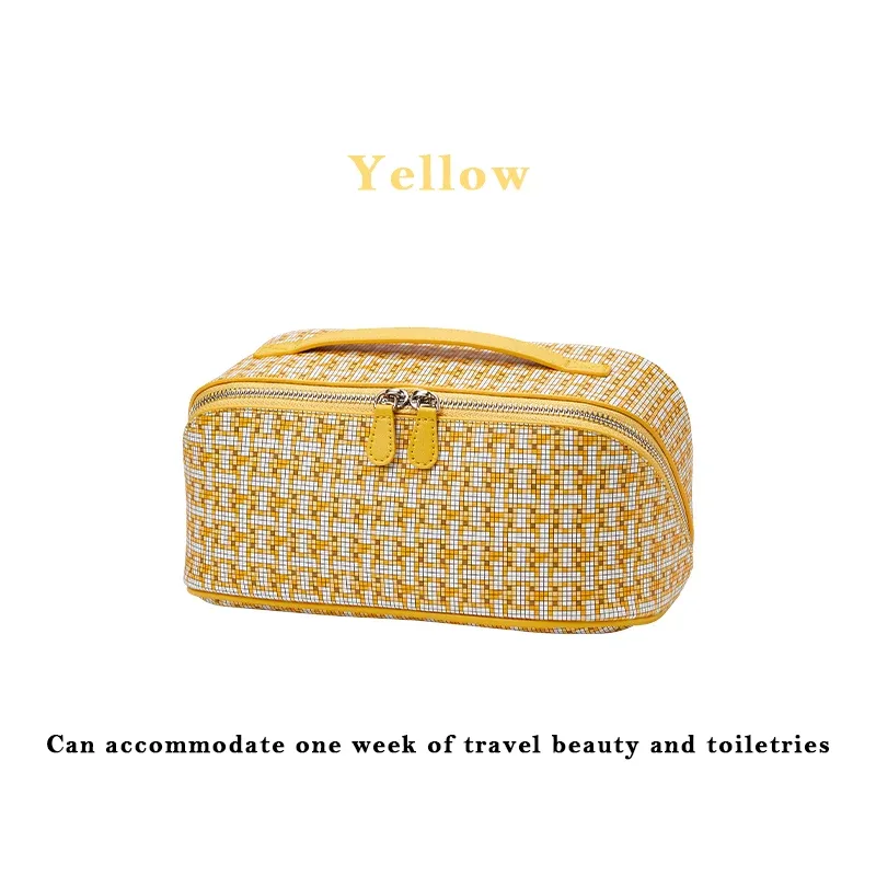 trousse de maquillage peinture à l'encre pour femme 2025 – nouvelle trousse de rangement grande capacité haut de gamme, sac de toilette pratique et accessoires