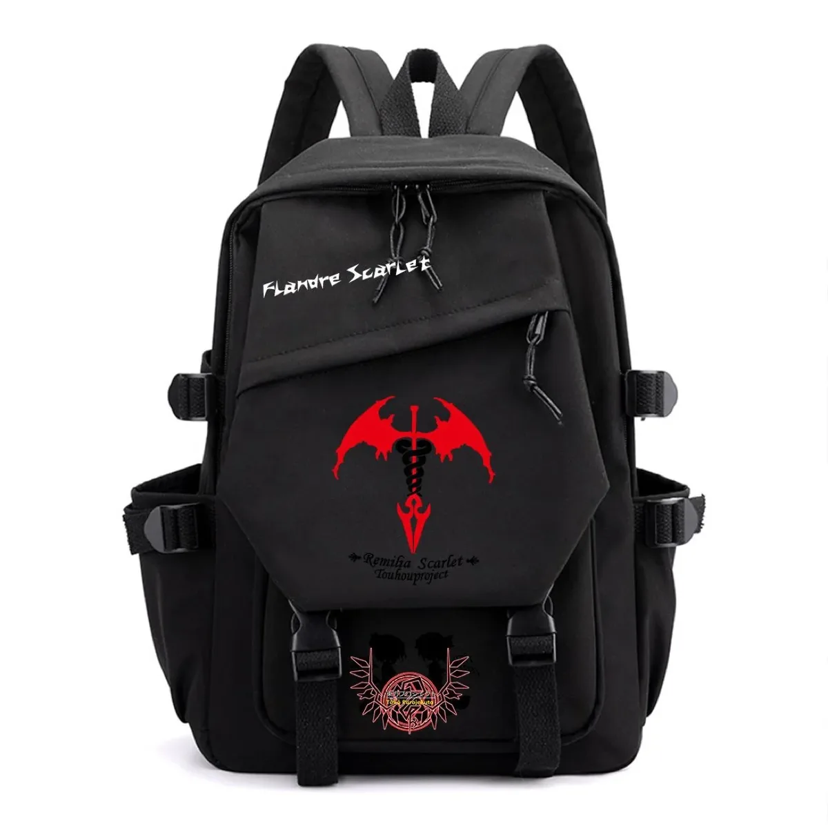 sac à dos touhou project sac à dos de voyage de grande capacité pour étudiants, imprimé dessin animé hakurei reimu kirisame marisa