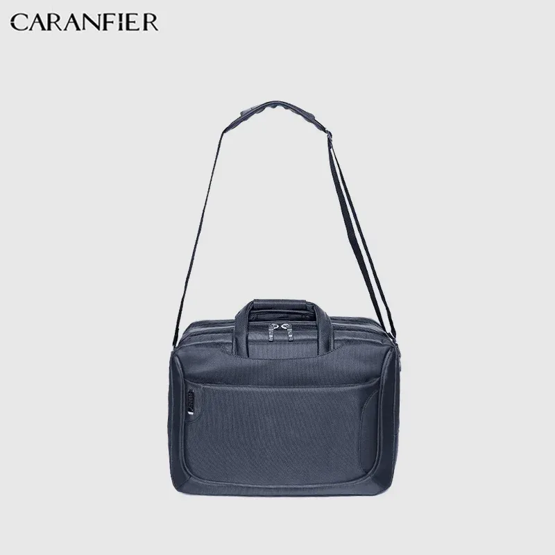 CARANFIER hommes porte-documents affaires sac de messager en Nylon grande capacité multi-fonction 14 pouces ordinateur portable sacs à main à bandoulière