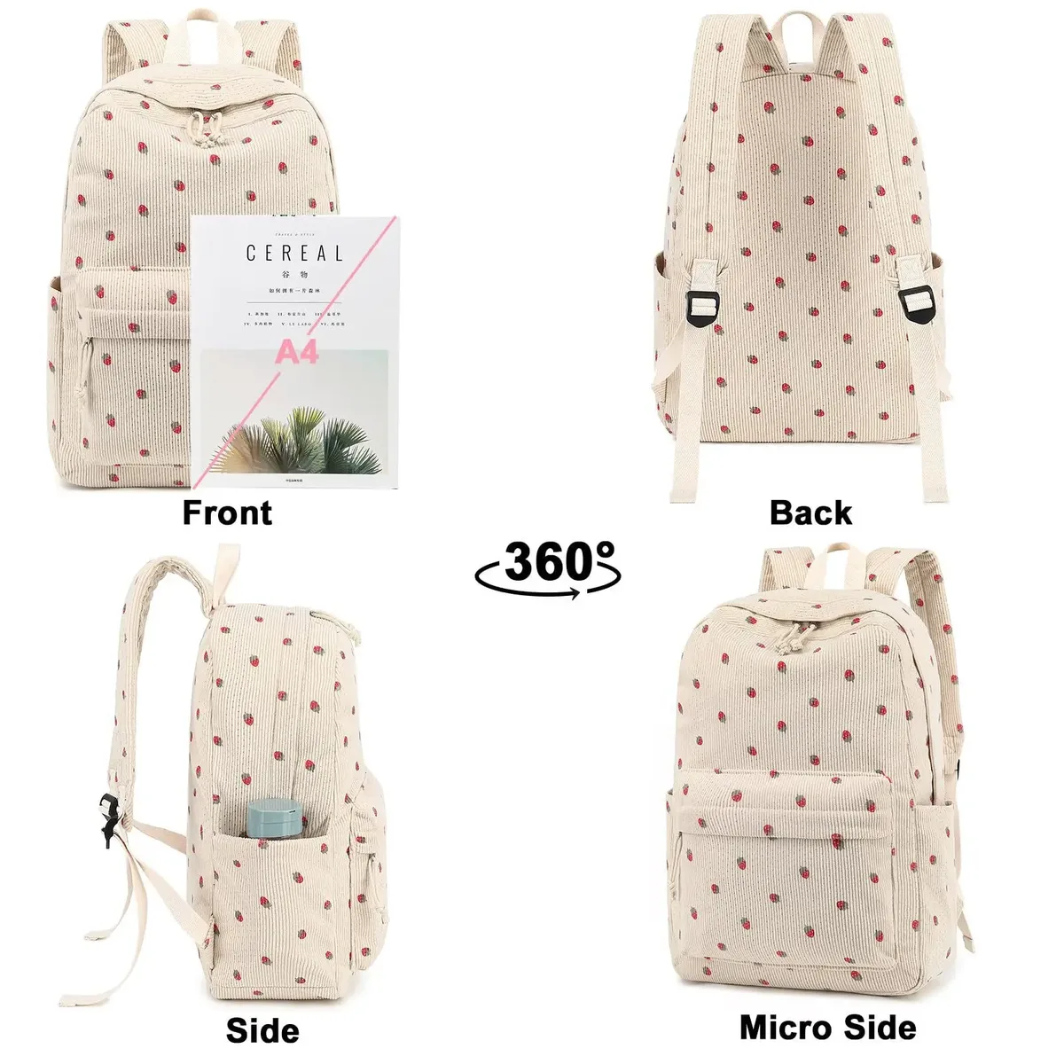 sac à dos de grande capacité pour femmes, sac d'école pour filles et garçons, sac de voyage pour dames