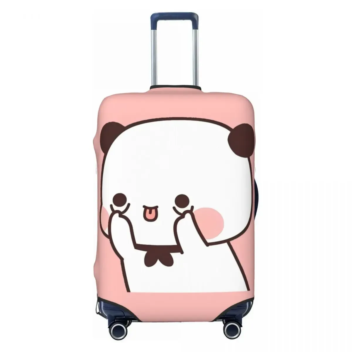 housse de valise peach and goma bubu dudu, motif ours mignon, pour voyage en avion, protection pratique pour bagages
