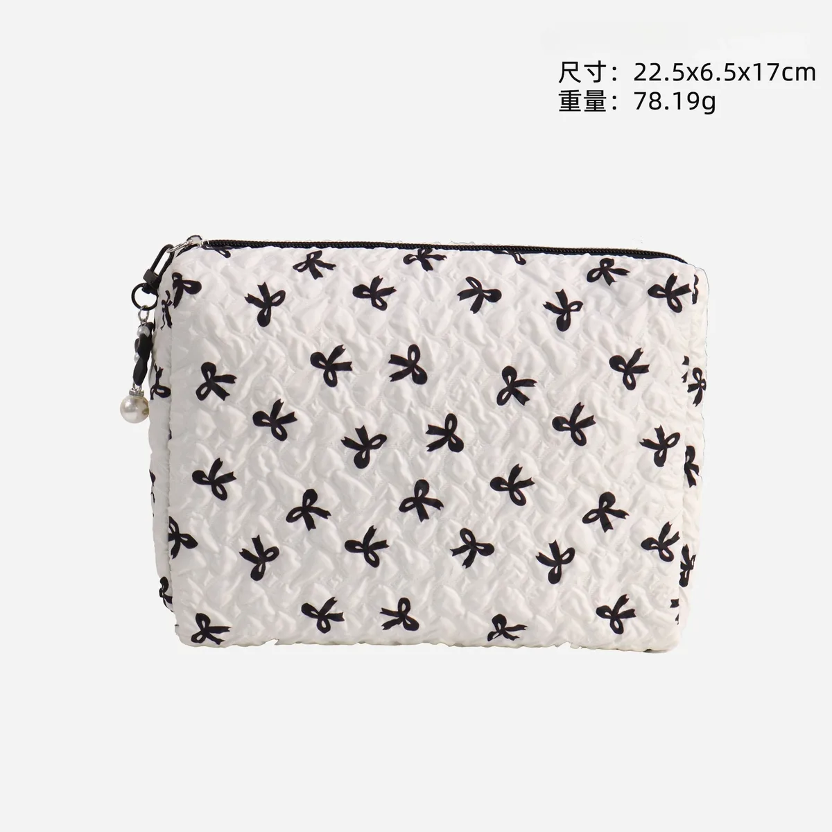nouvelle trousse de maquillage élégante à nœud, grande capacité, pochette de maquillage à main, trousse de toilette portable pour femmes, organisateur de rangement pour rouges à lèvres