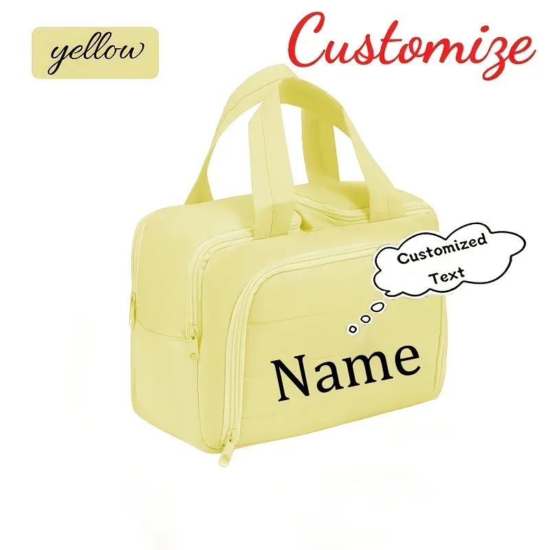 trousse de toilette personnalisée de grande capacité, pochette à maquillage multifonctionnelle, idéale pour la rentrée scolaire et les idées de cadeaux de noël