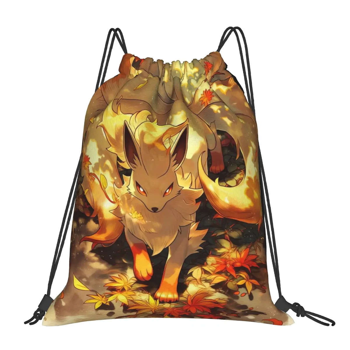 pochette de voyage pokemon charizard kawaii, sacs à cordon, sacs de rangement pour chaussures et vêtements, sac à dos portable multifonction pour adolescents