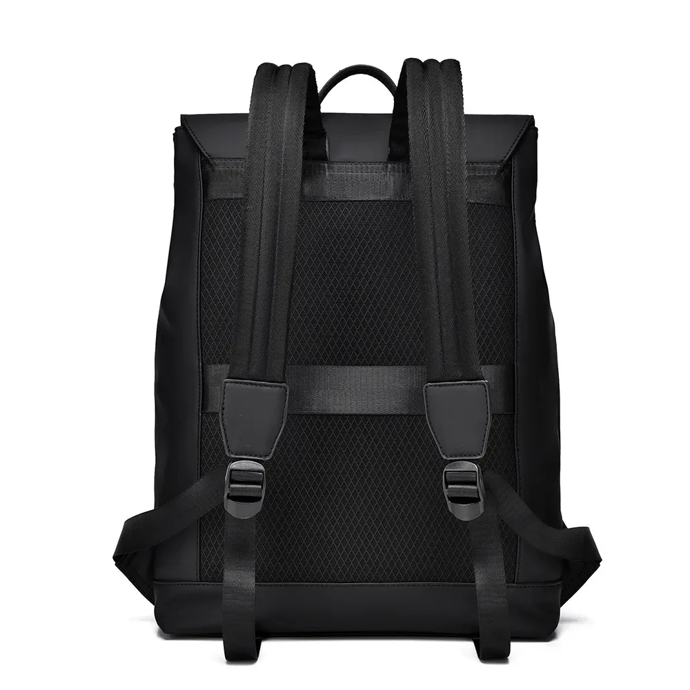 sac à dos minimaliste uni pour homme, sac à dos à rabat avec fermeture éclair, sac d'école pour étudiants, sac pour ordinateur portable, imperméable, durable, sac à dos de voyage