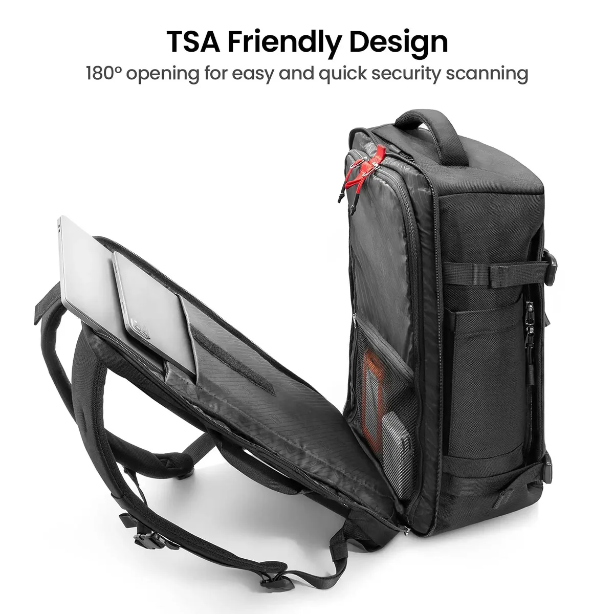 sac à dos d'affaires de grande capacité pour hommes, sac de voyage pour ordinateur portable pour le travail, le collège, sac à dos d'école pour étudiants avec port usb, bagage à main