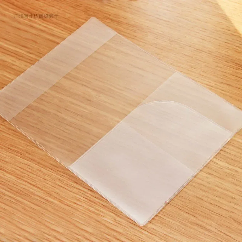 3 pièces nouvelle housse de protection pour passeport transparent givré pvc étui étanche porte-carte d'identité universel porte-carte de crédit d'affaires