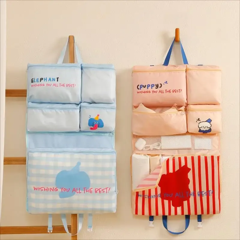sac de rangement de voyage pliable, organisateur multifonctionnel portable suspendu et imperméable pour sous-vêtements et chaussettes