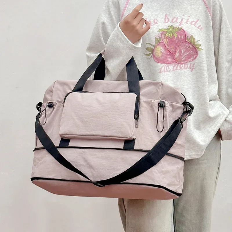 sac de voyage fitness pour femmes, grande capacité, séparation sec/humide, sac à main léger pour les voyages d'affaires de courte distance