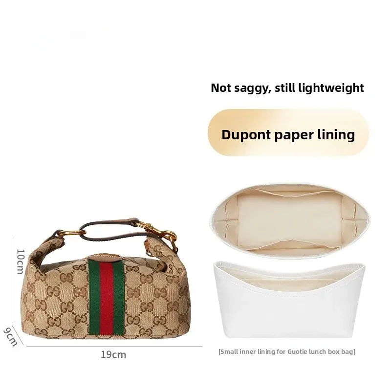 Mini sac de rangement intérieur pour sac à lunch Gucci, doublure en papier Dupont, fabrication artisanale, imperméable, ultra-léger, style urbain simple