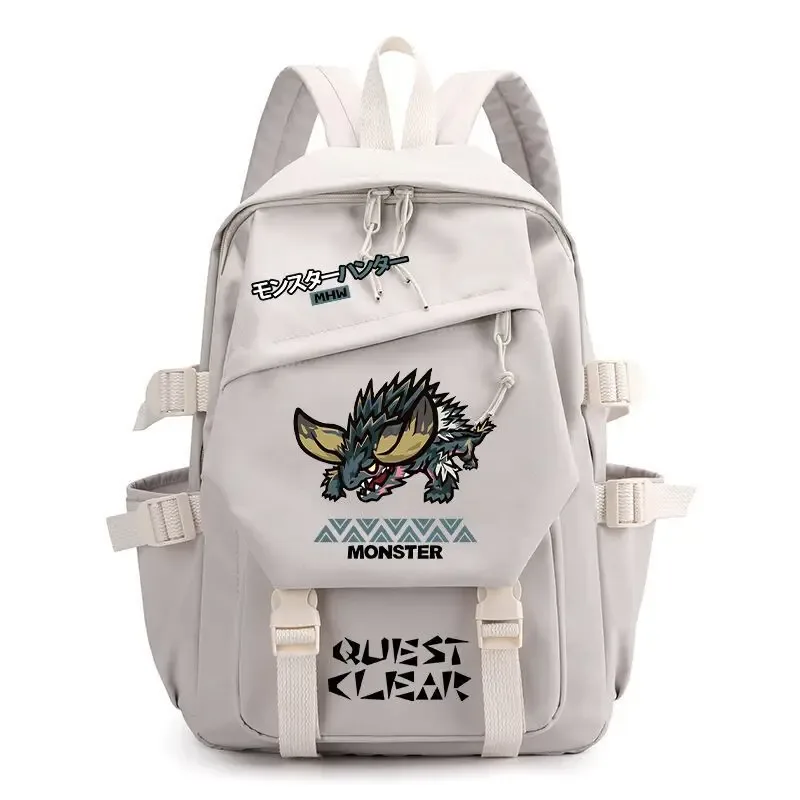 sac à dos monster hunter wilds felyne rathian, sac à dos à bandoulière, sac d'école pour étudiants, sac à dos tendance, sac de voyage