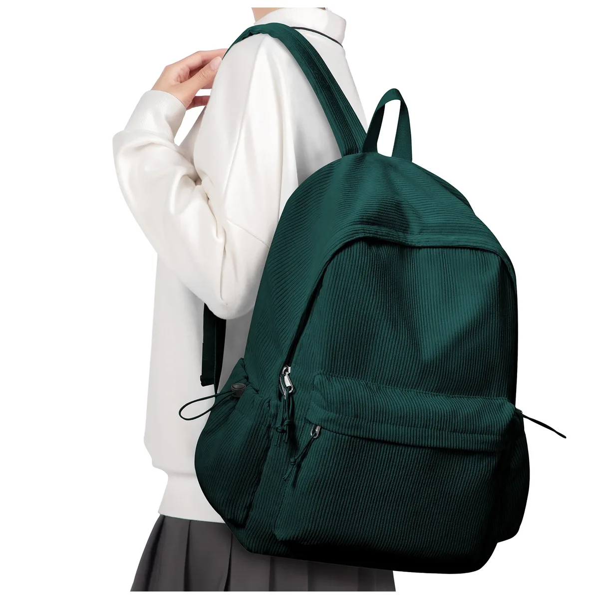 sac à dos d'école pour adolescents, filles et garçons, pochette d'ordinateur, convient aux voyages universitaires de 15.6 pouces, sac à dos de loisirs durable pour étudiants à la mode pour femmes