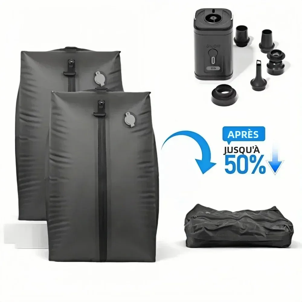 sacs de compression de voyage, sacs de rangement sous vide imperméables pour vêtements et valises, sacs gain d