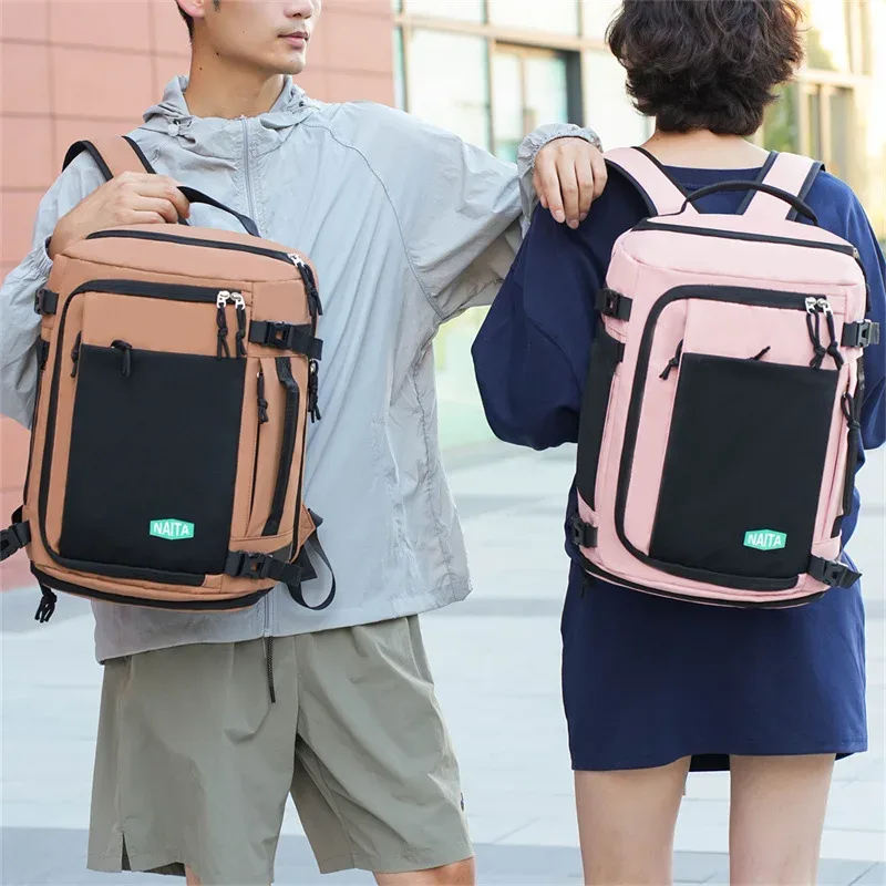 sac de sport et de voyage unisexe grande capacité extensible avec compartiment à chaussures et pochette indépendante pour ordinateur portable en nylon décontracté