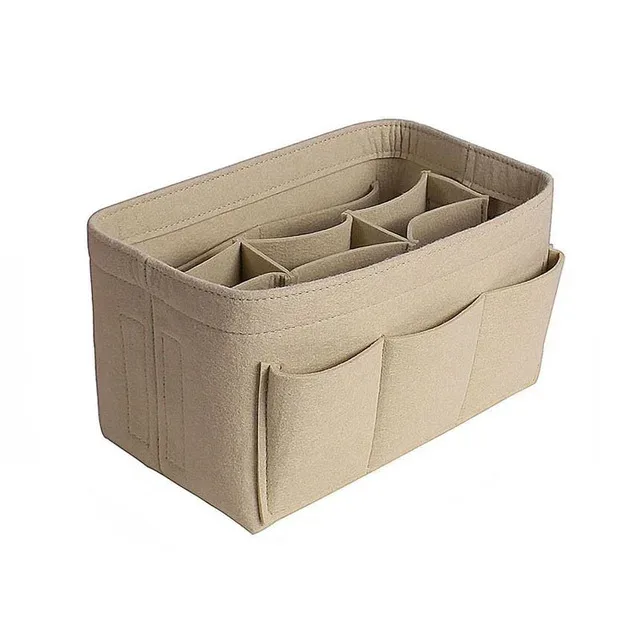 sac à main pour femmes, sacs à cosmétiques et organisateur de maquillage, sac à insérer en feutre pour sac à main, sac intérieur en tissu feutré, convient à diverses sacs de marque