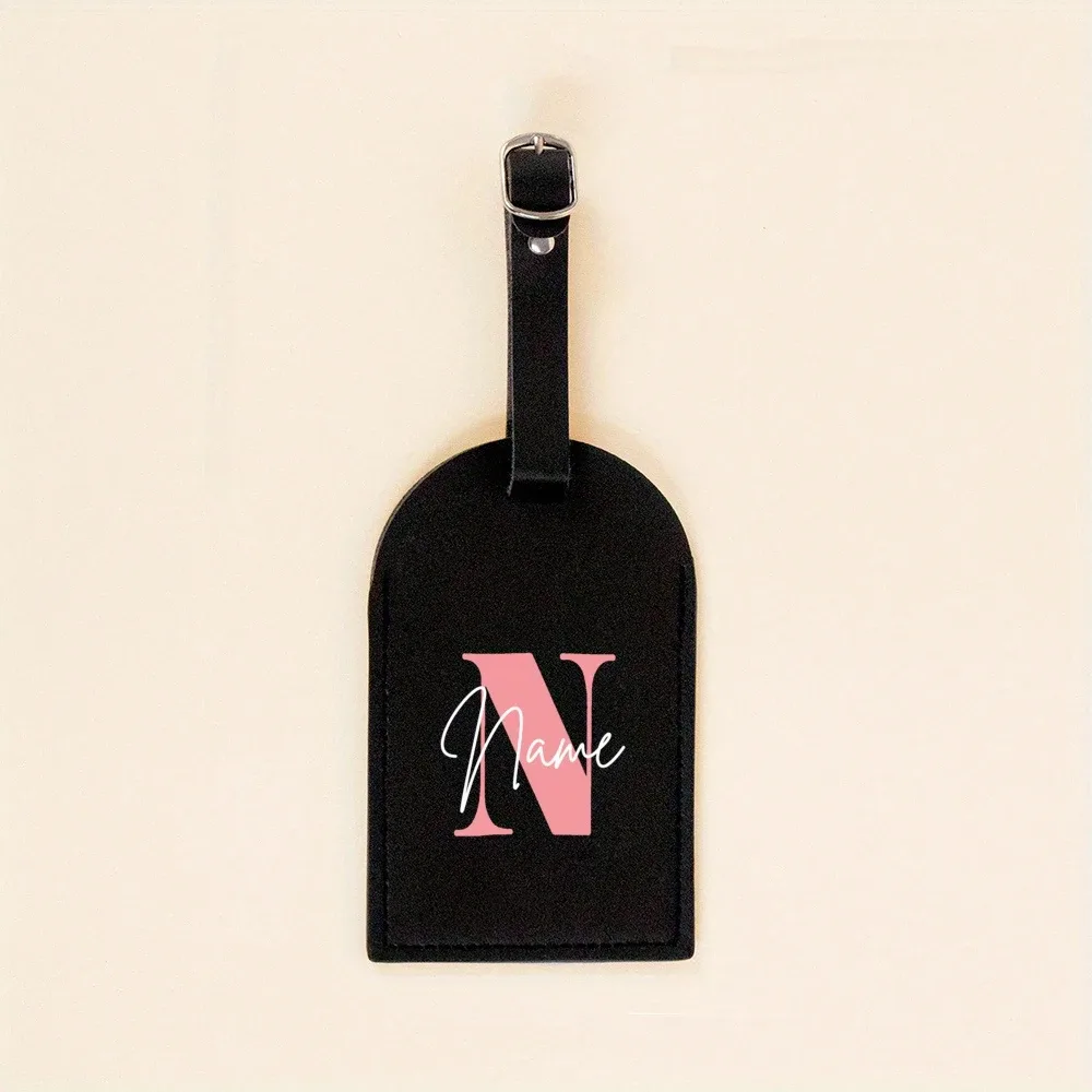 étiquette de bagage monogrammée pour valise, sac à main, étiquette de sac de voyage, étiquette avec initiales et nom, cadeau personnalisé