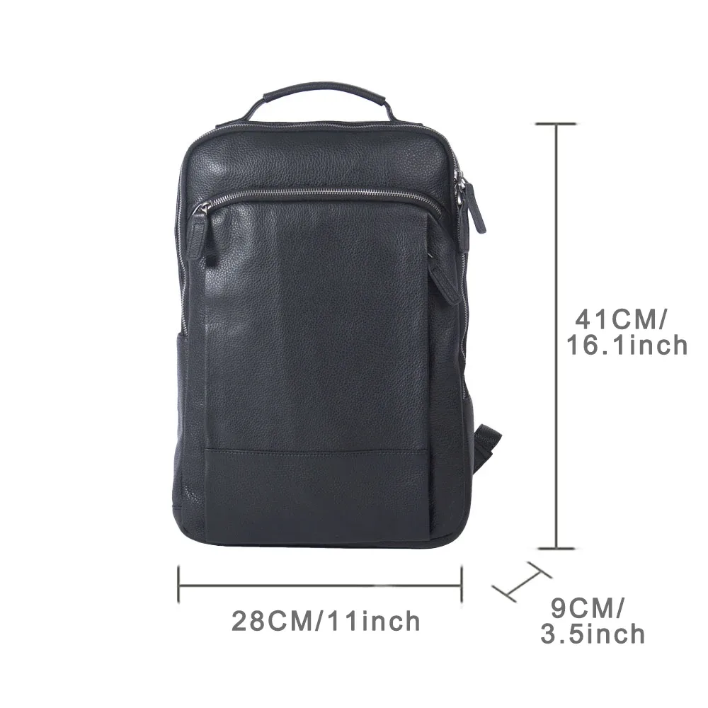 s.worker sac à dos en cuir véritable pour hommes, sacs d'école décontractés, grand sac de voyage classique, cadeau pour hommes