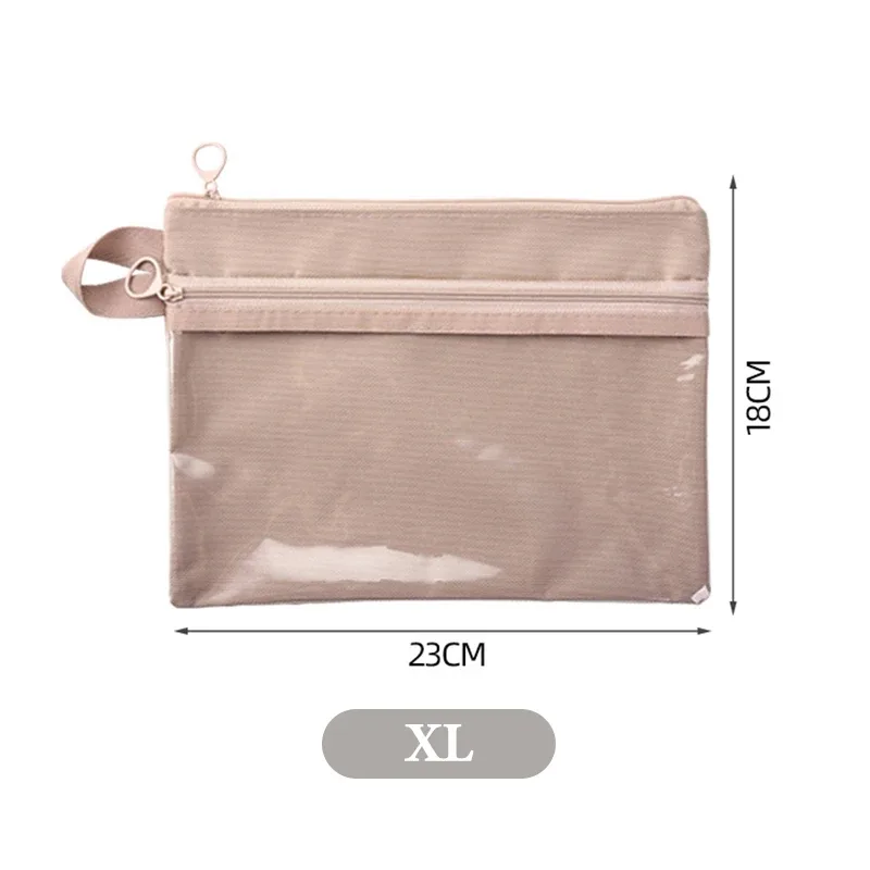 sac de rangement transparent simple, portable de voyage, étanche, double couche, pochette de toilette à fermeture éclair, câble de données, carte de bijoux, maquillage