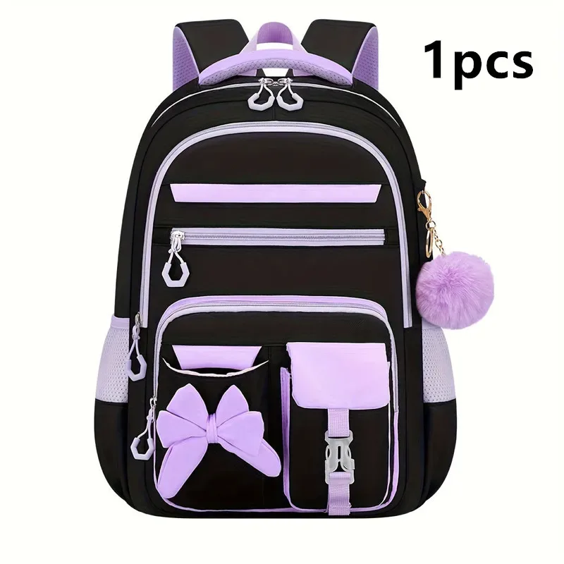 ensemble de 3 sacs à dos scolaires élémentaires grande capacité mignons pour jeunes filles du collège avec trousse et boîte à lunch