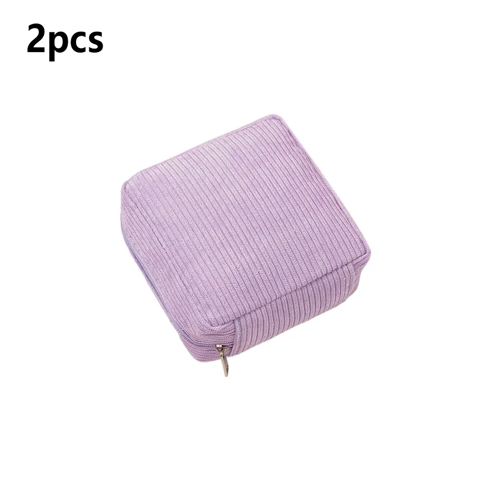 mini trousse de toilette, trousse d'urgence, trousse à cosmétiques esthétique, petite trousse de maquillage, trousse à serviettes hygiéniques en velours côtelé pour femmes