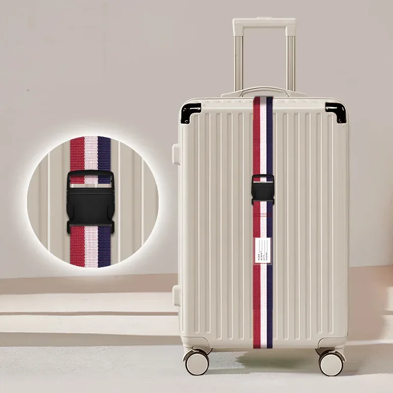 sangle de bagage épaissie avec cadenas à combinaison, anti-explosion et résistante à l'usure, pour accessoires de valise de voyage d'affaires