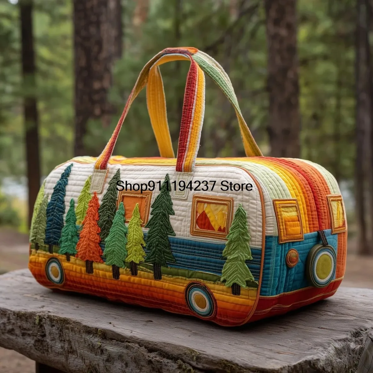 nouveau modèle de sac de voyage matelassé 3d hippie vibe