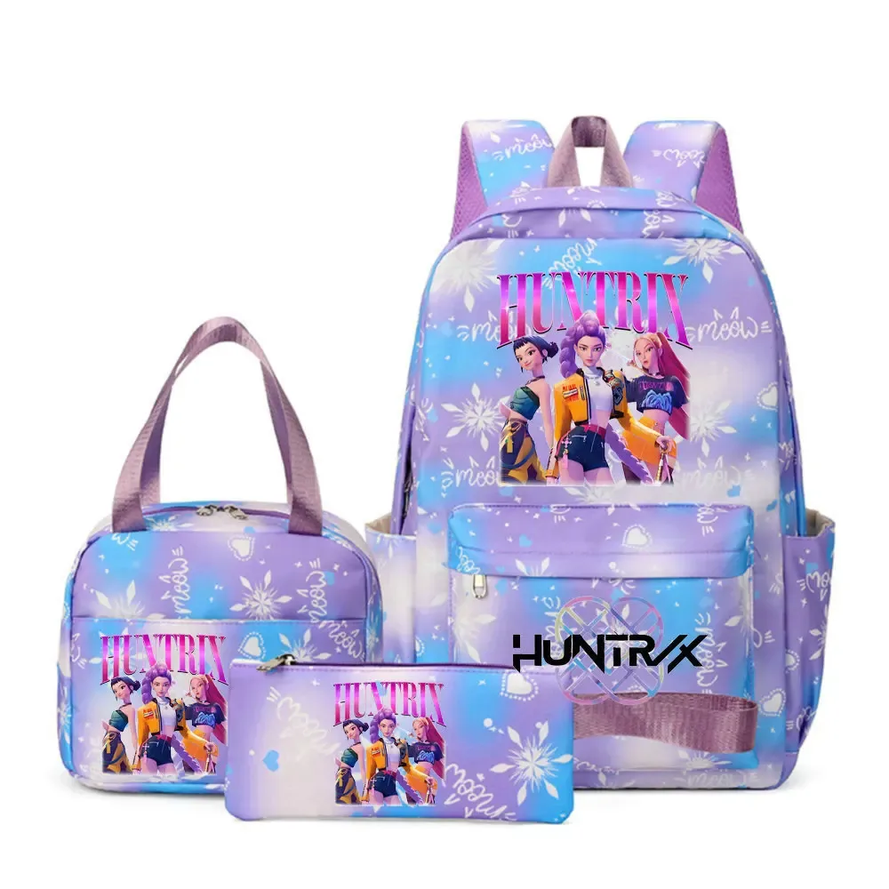 sacs d'école imprimés kpop demon hunters pour enfants, sacs à dos pour ordinateur portable pour adolescentes et garçons, sacs de voyage pour femmes