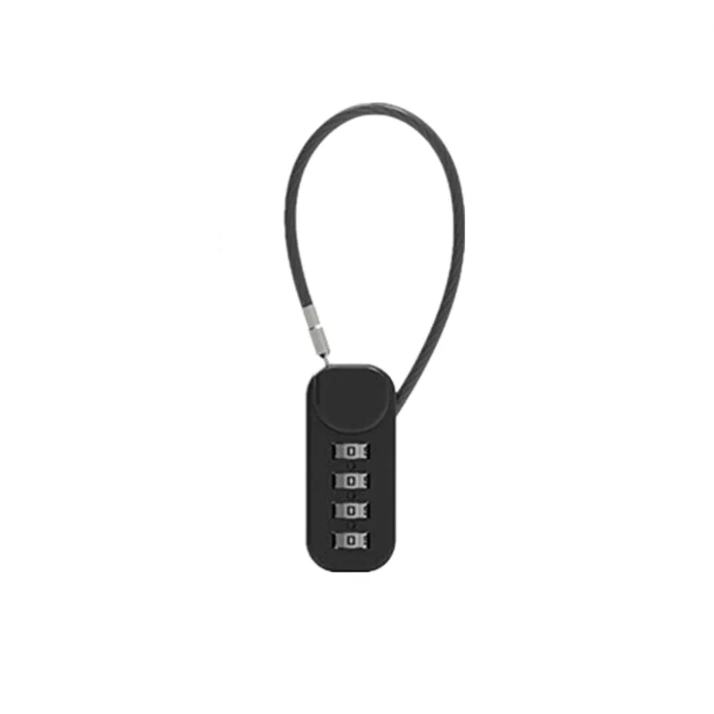 serrure intelligente multifonctionnelle à 3 chiffres pour avion, en alliage de zinc, pour valise, bagage, avec clé à code, antivol, avec longues chaînes