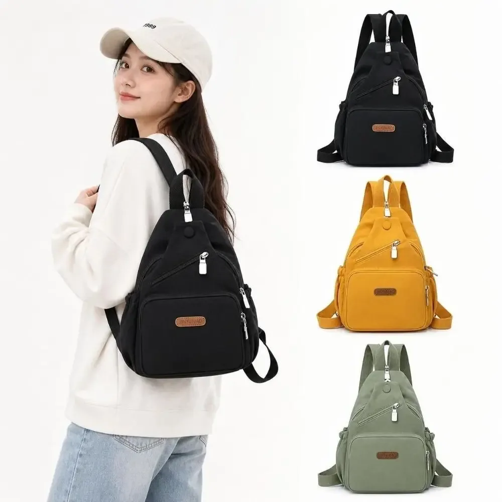 sac de poitrine portable léger multifonctionnel, sac à dos bandoulière, grande capacité, imperméable, pour usage quotidien