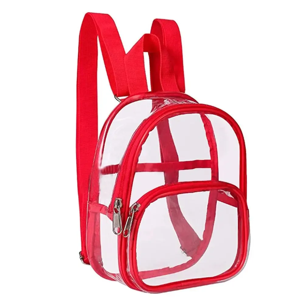 sac à dos en pvc transparent pour femmes, sac à dos de voyage, sacs d'école pour étudiants, petits sacs à main, mini sac à dos décontracté, nouvelle mode d'été