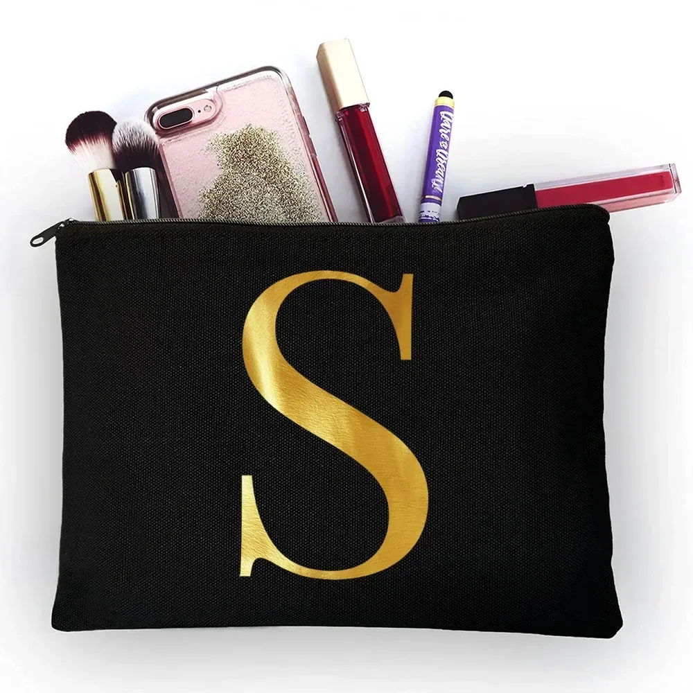 sacs à cosmétiques pour femmes, 26 lettres imprimées, jolis sacs à main de rangement portables de voyage décontractés, trousse de maquillage, trousse de toilette, offre spéciale
