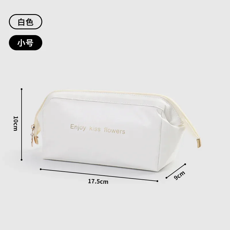 nouvelle trousse de maquillage imperméable en pu de grande capacité, sac de rangement portable pour cosmétiques pour femmes, trousse de toilette, sac à cosmétiques