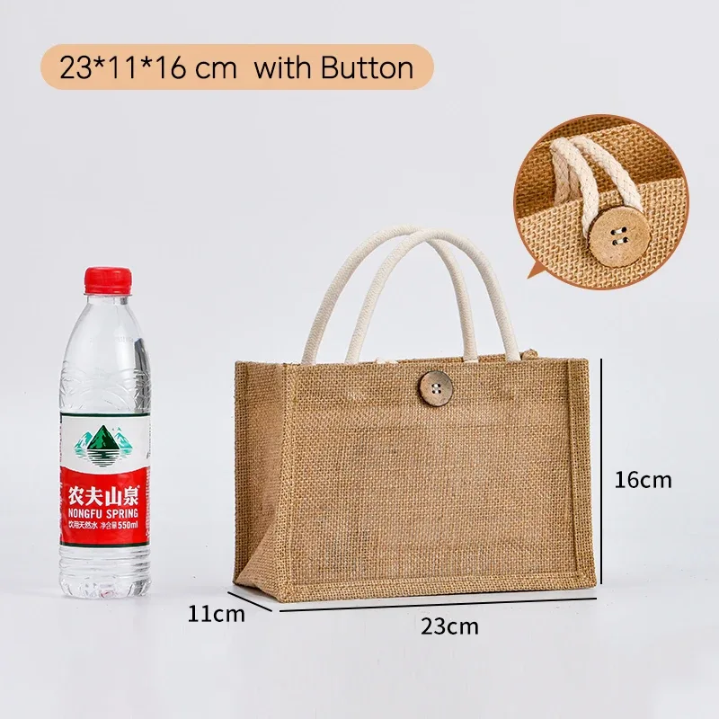 lot de 100 sacs fourre-tout en toile de jute personnalisés, sacs d'épicerie, sacs de plage, sacs cadeaux de mariage et d'anniversaire, sacs laminés avec logo, vente en gros