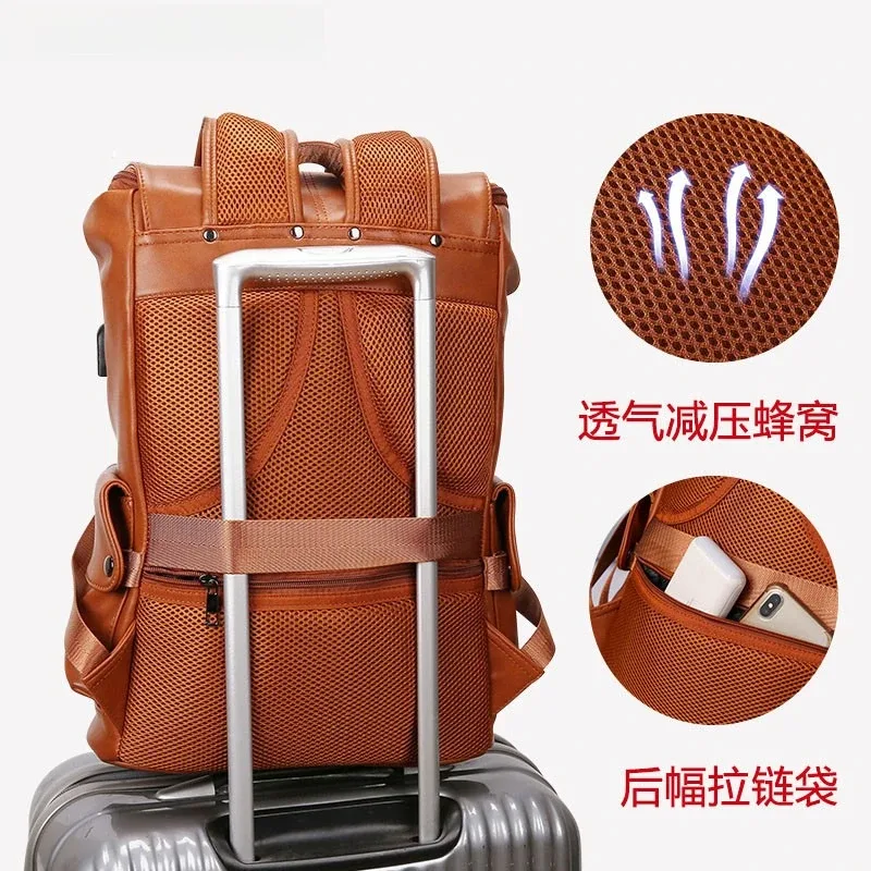 sac à dos de grande capacité pour hommes, sac pour ordinateur portable, mode décontracté, voyage d'affaires, sac d'école
