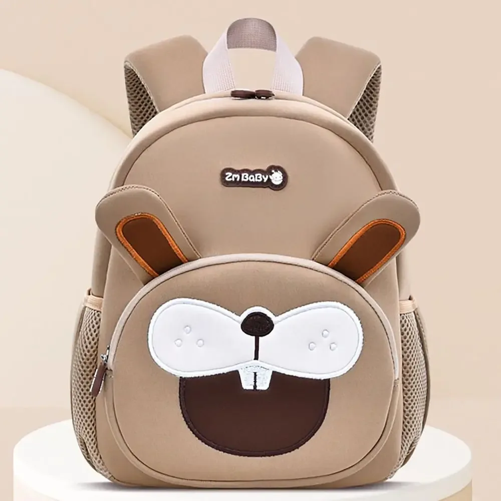 sac d'école portable de grande capacité, bandoulière réglable, sac de voyage durable, sacs à bandoulière à rayures réfléchissantes de dessin animé pour étudiant