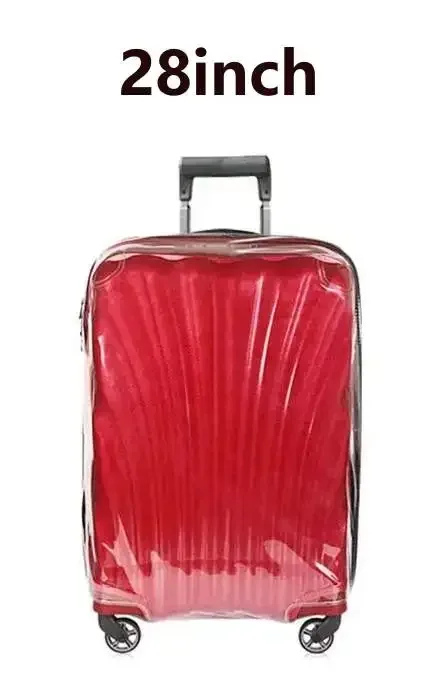housse de valise pour samsonite c-lite cs20709, housses de protection transparentes en pvc avec fermeture éclair, accessoire de valise de voyage anti-poussière