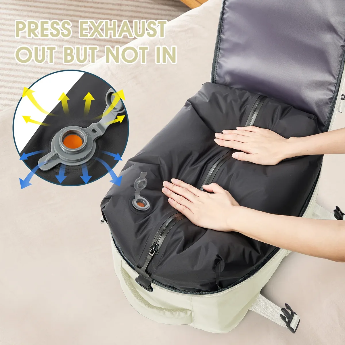 sac à dos de voyage ryanair pour cabine d'avion, sac à dos de compression sous vide, sac à dos pour ordinateur portable professionnel pour femmes et hommes, sac à main