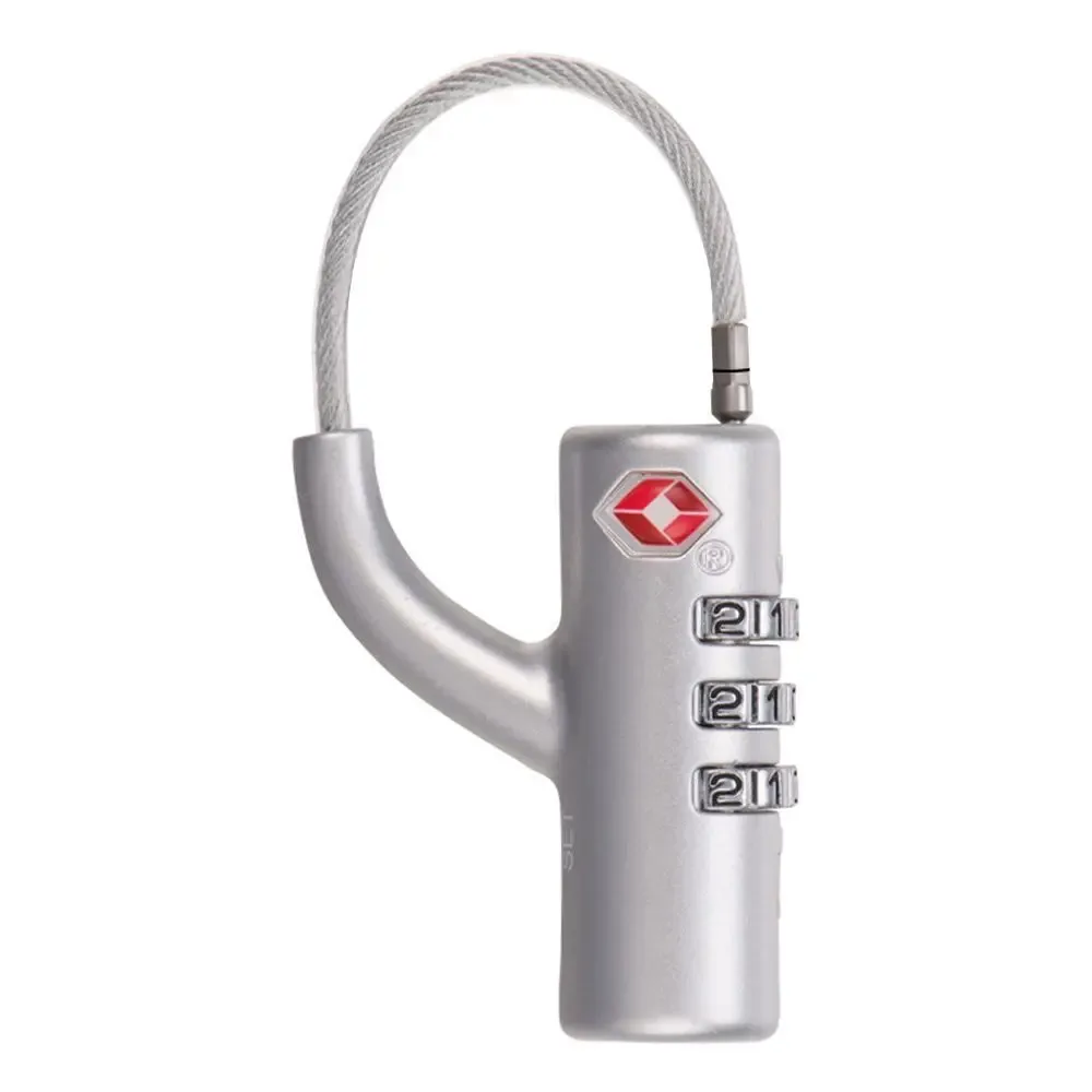 cadenas portable de haute sécurité, petit cadenas à code douanier, cadenas douanier tsa, cadenas intelligent à combinaison avec câble en acier