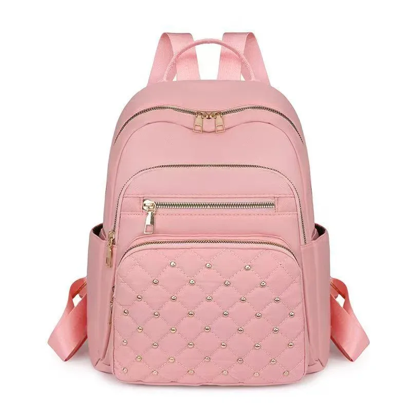 sac à dos matelassé léger et respirant, sac à dos multi-poches en similicuir pour femmes, pour le transport quotidien et les trajets domicile-travail