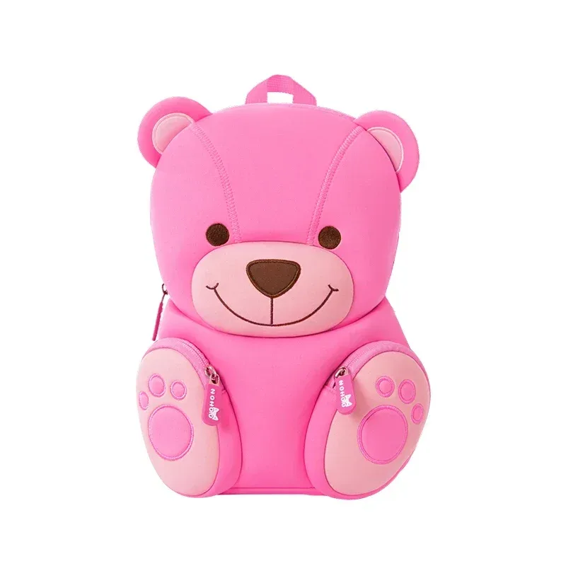 sac à dos rose en néoprène pour fille, observateur, cuillère à cuillère, mignon ours, pour l'école, maternelle, pour enfant, kawaii, plecak, nouvelle collection 2025
