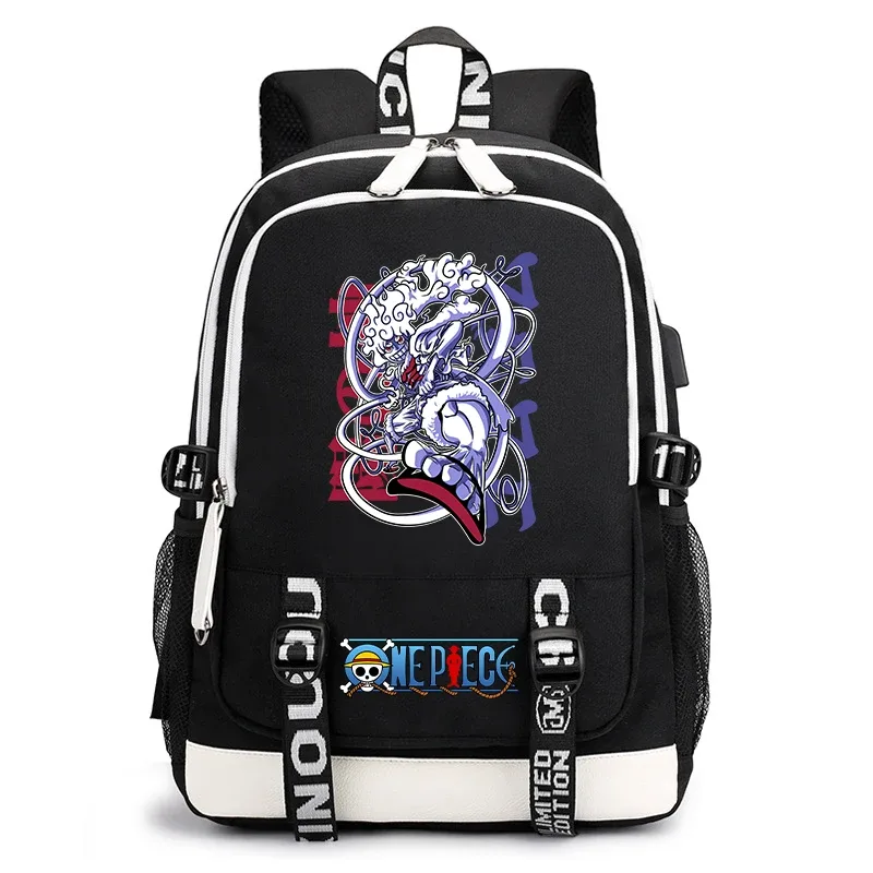 sac à dos d'étudiant imprimé one piece luffy, sac à dos décontracté pour garçons et filles, sac d'école léger, sac à dos de voyage