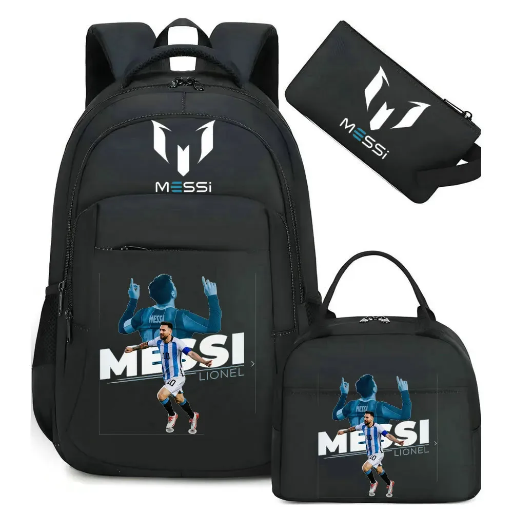 sac à dos imprimé messi, sac à dos de sport, de football, décontracté, pour femmes et hommes, sacs d'école harajuku, sacs d'école pour femmes et hommes, mochilas de voyage