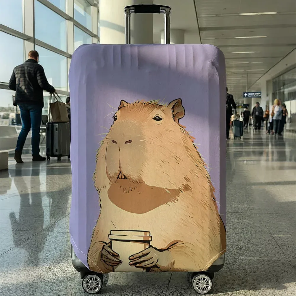 housse de protection pour bagages à motif animal, ensemble adapté aux bagages de 18 à 32 pouces, housse de poignée de valise, accessoires de voyage