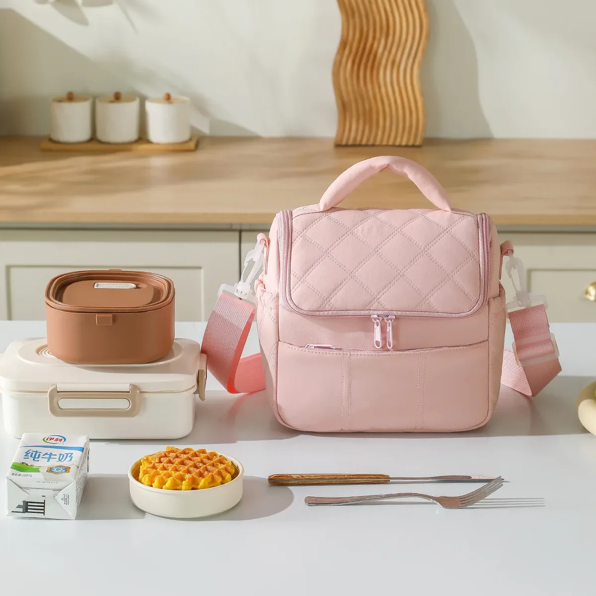 nouvelle sacoche isotherme portable en nylon, réutilisable, multifonctionnelle, anti-fuite, pour femme, sacs à usage spécial